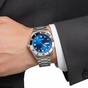 NWT Authentic Citizen Sport Automatic Blue Dial Men's Watch
